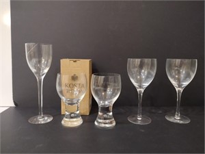 Kosta Boda Crystal Wine Glasses