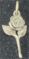 James Avery Sterling Rose Pendant