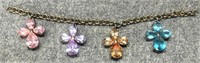 PJM Colorful Stone & Sterling Crosses On Chain