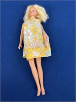 1969 Barbie, has stains on her arms, face and