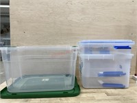 3 plastic containers- broken