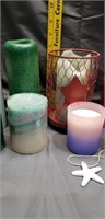 Box of candles. 2 new and 6 used.