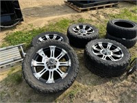 (4) 33x12.5R20 Tires and Rims