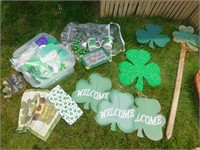 SAINT PATRICK’S DAY ITEMS, SUCH AS SIGNS. MUGS,