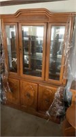 2 Piece China Cabinet Lenore House 55x15x80 in