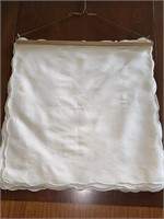 (12) Vintage White Tablecloths