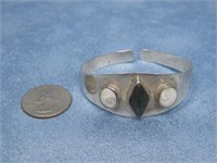 Sterling Silver Tested W/Stones Bracelet