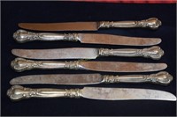 6 Sterling Handled Table Knives (Vintage), 369g