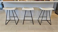 3PC COUNTER STOOLS