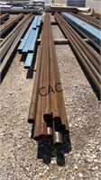 Lot of 10 - 11ga 2"X2"x21'  Metal Tubing