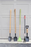 Assorted Shovels - Various Styles & Racks