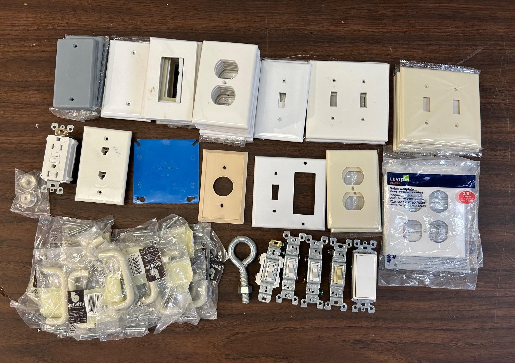 Assortment of New and Used Electrical Supplies
