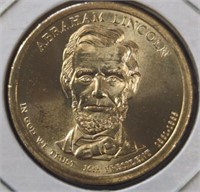 Uncirculated Abraham Lincoln US presidential $1