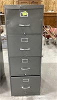 Metal 4-drawer filing cabinet-18 x 25 x