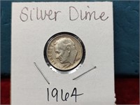 1964 Silver Roosevelt Dime