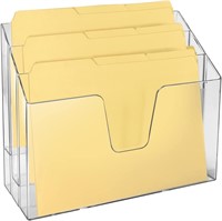 $38 Clear Triple File Folder Holder
