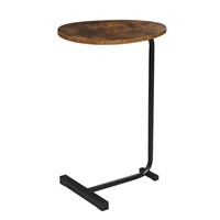 Uisoal C-Shaped End Table, Round Couch Table for L