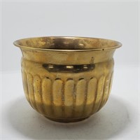 Vintage Small Brass Planter Pot