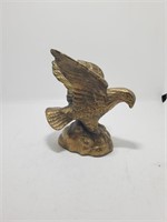 Unique Small Brass Eagle Statue