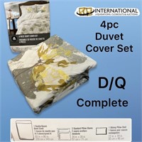 4 pc Duvet Cover Set (Double/Queen)