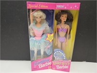 NIB Tooth Fairy & Sparkle Beach Barbie Dolls