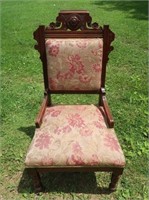 Antique Victorian Eastlake Style Walnut Chair