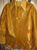 Retro Parmell Sz 16/36 Shimmery Blouse