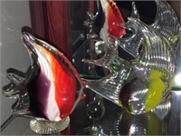 TWO ART GLASS FISH