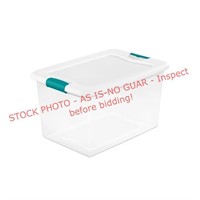 Sterilite 16 Gallon Latch Plastic Storage Box