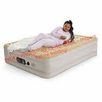 Serta 18" raised queen air mattress w/pump