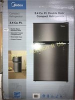 MIDEA $199 RETAIL 3,4 CU FT REFRIGERATOR