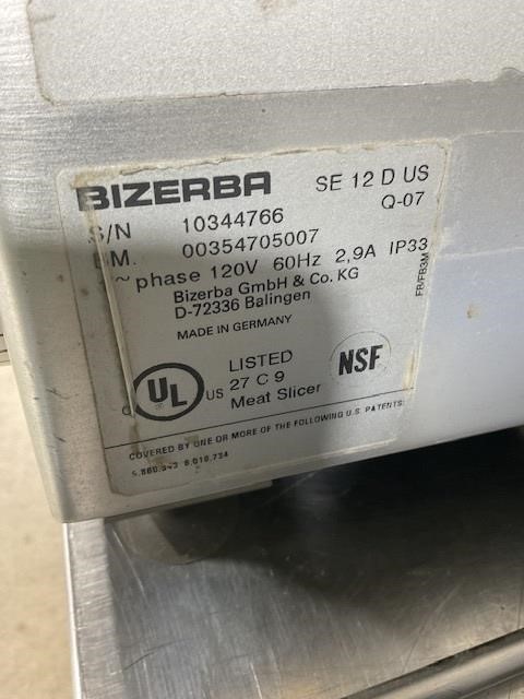 Bizerba auto or manual slicer