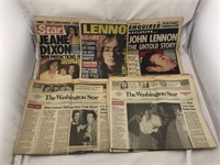 John Lennon Assassination Newspapers