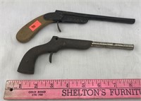 Two Vintage Cap Gun Pistols