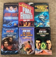 6 Star Trek paperback books