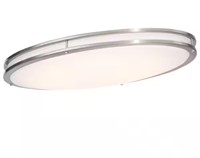 32 in. Brushed Nickel Dimmable LED Flush Mount