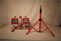 GUTILITECH DOUBLE WORKLIGHTS ON STAND: