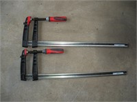 2 Bessey 24x5,5 inch Bar Clamps