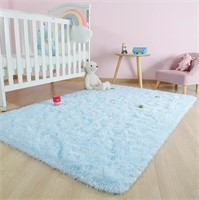 WF1140  Lochas Soft Plush Fluffy Rug 4'x6