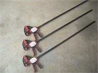 3 Highland Woodworking 36 inch Bar Clamps