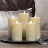 New Sterno Moving Flame LED Pillar Candles with
