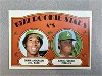 1972 Rookie Stars A's Card