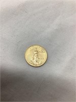 2012 1/10 Oz. Gold Coin, $5, All Lots With Gold