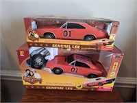 2 Dukes of Hazzard General Lee 1:18 scale Cars