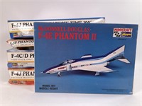5 Hasegawa 1:72 F-4 Phantom Model Kits