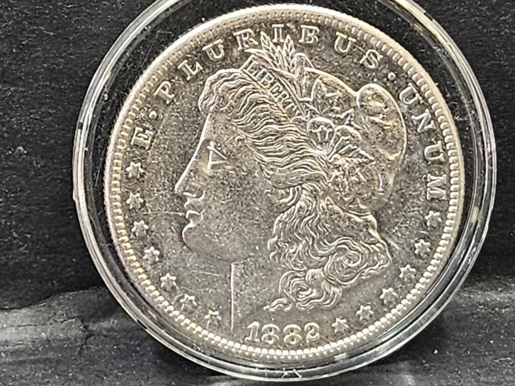 1882 S Silver Morgan Dollar Coin