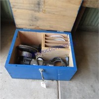 Wood box w/ porter cable polisher