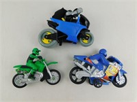 Lot of 3 Motocycle Toys