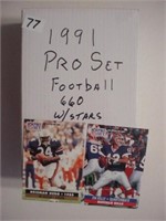 1990 Pro Set Football cards, 660 count