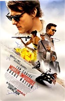Signed Mission Impossible Rogue Nation Poster